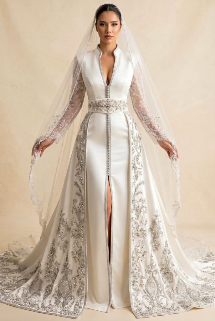 Caftan élégant ivoire — vue 2