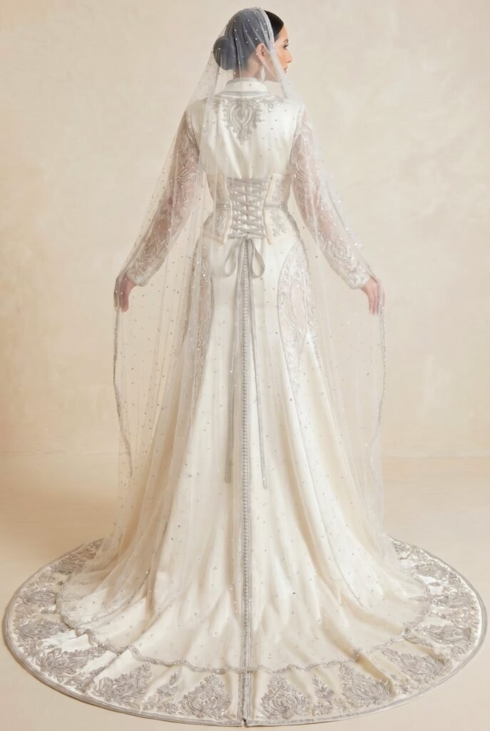 Caftan royal ivoire — vue 5
