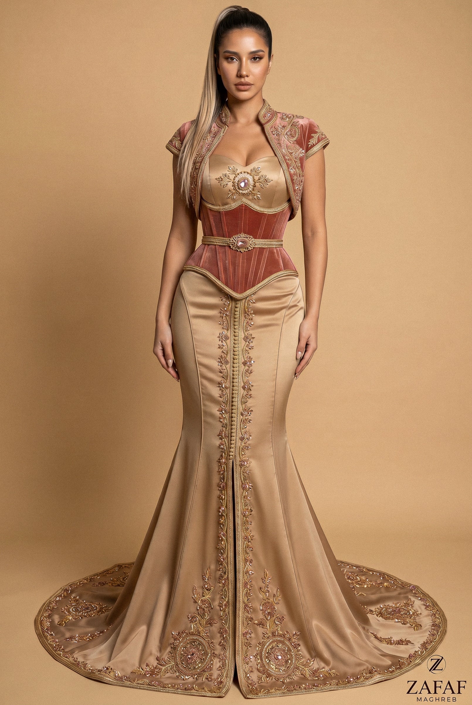 Caftan haute couture or