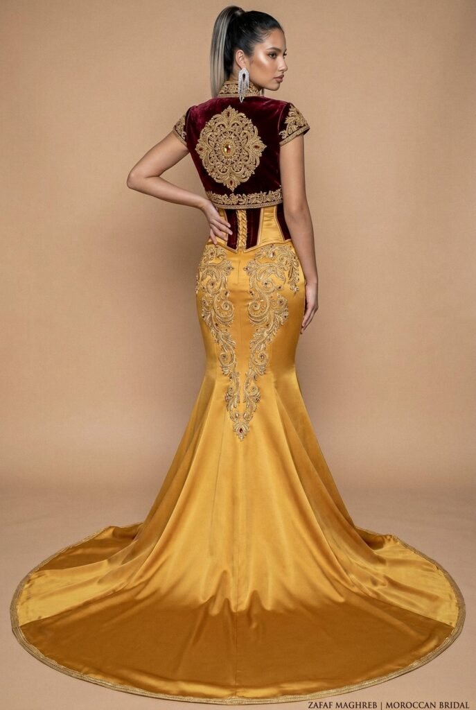 Caftan de mariée or — vue 7