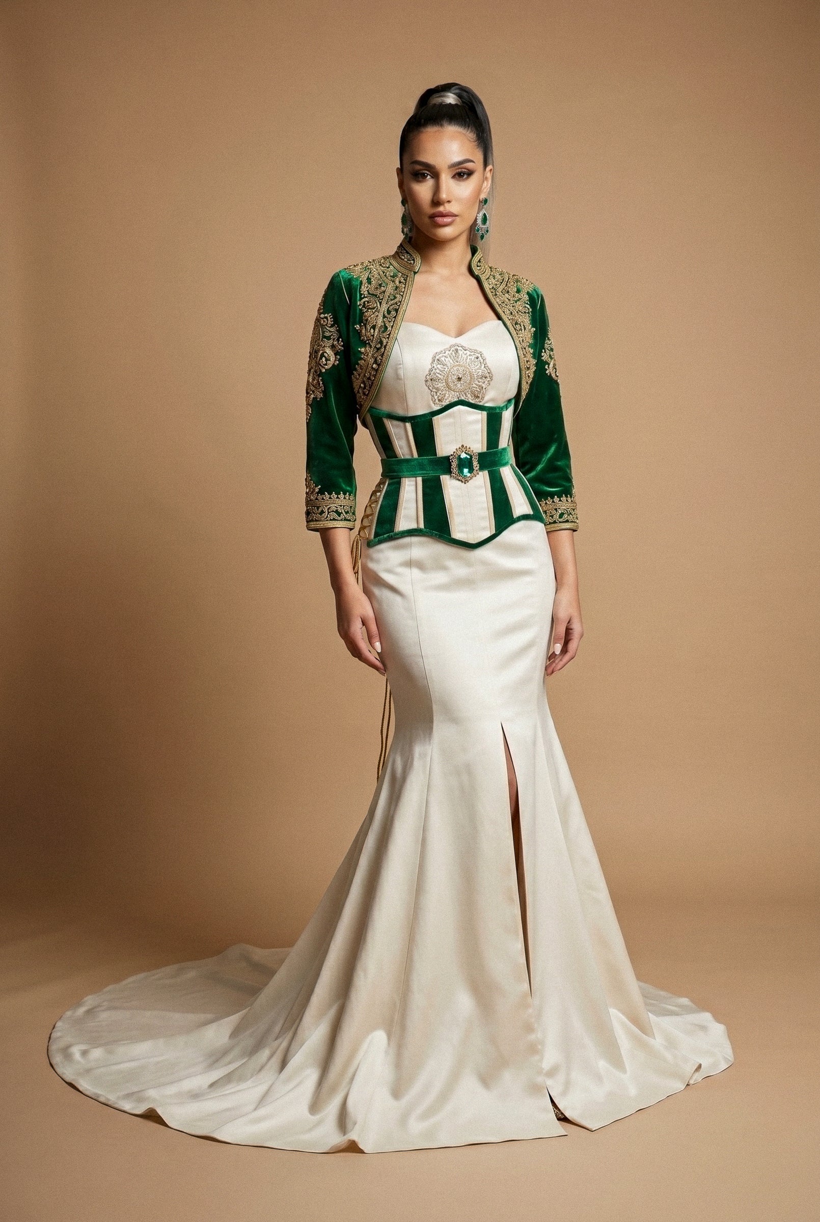 Caftan chic ivoire