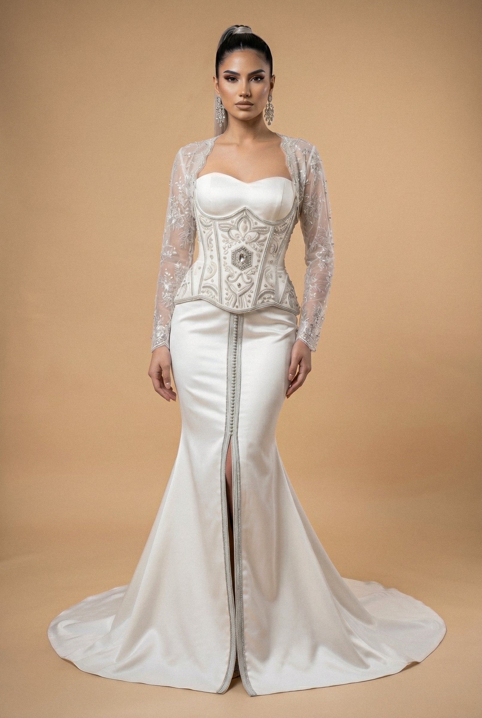 Takchita de mariée ivoire