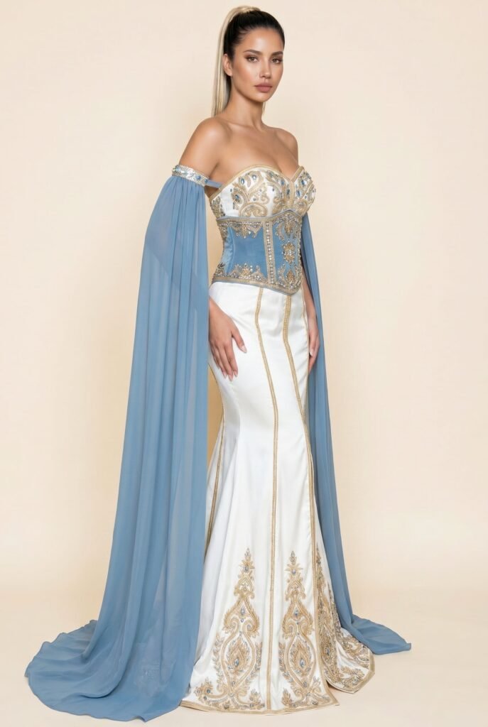Caftan de mariée ivoire — vue 3