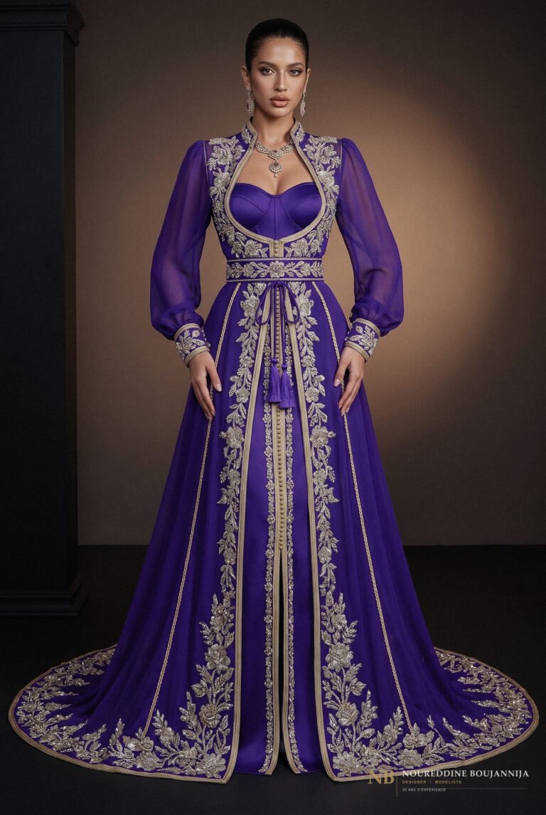 Caftan Améthyste Corset — vue principale