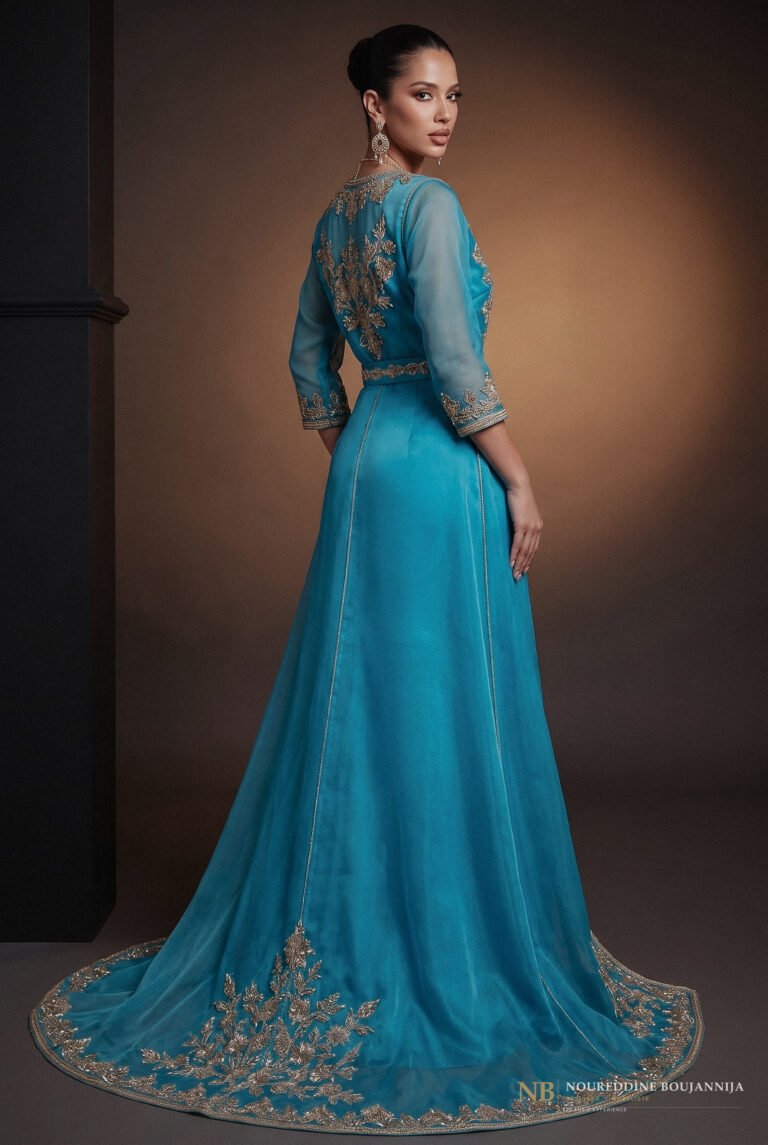 Caftan Azur Céleste — vue principale