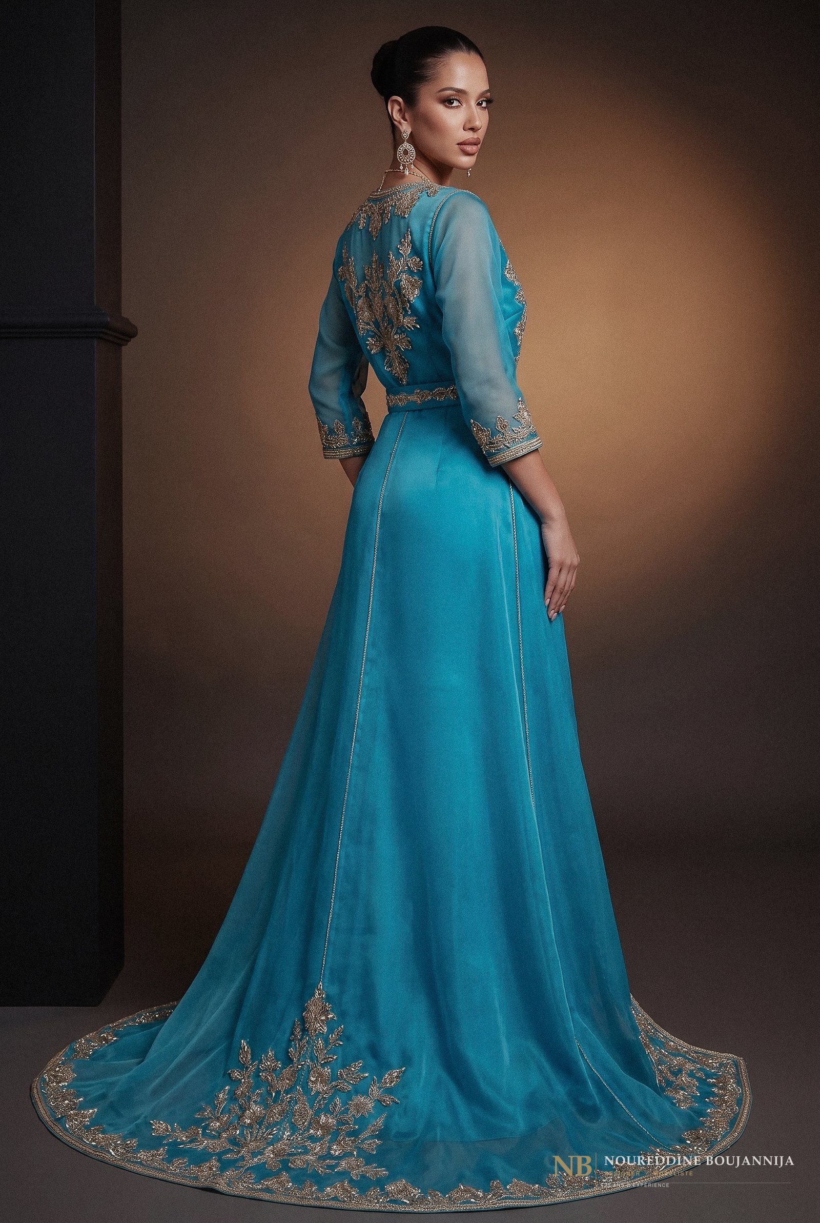 Caftan Azur Céleste — vue principale