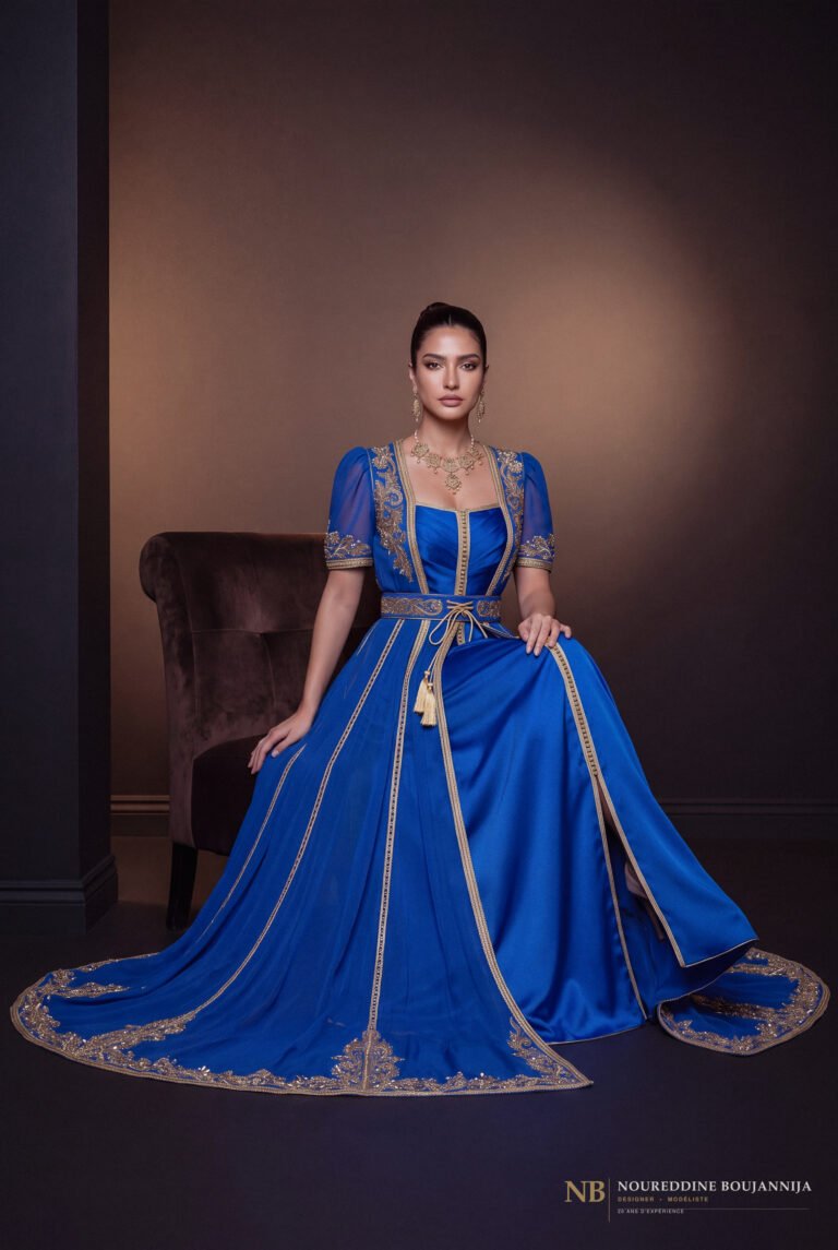 Caftan Bleu Couronné — vue principale