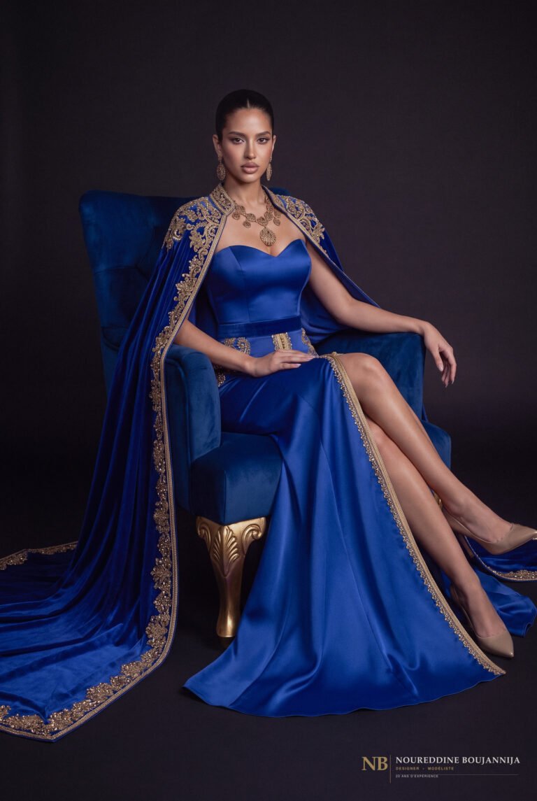Caftan Bleu de Minuit — vue principale