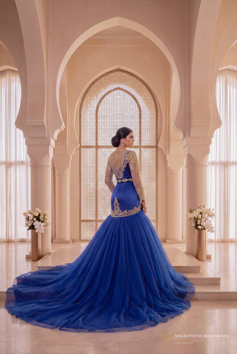 Caftan Bleu Horizon — vue principale