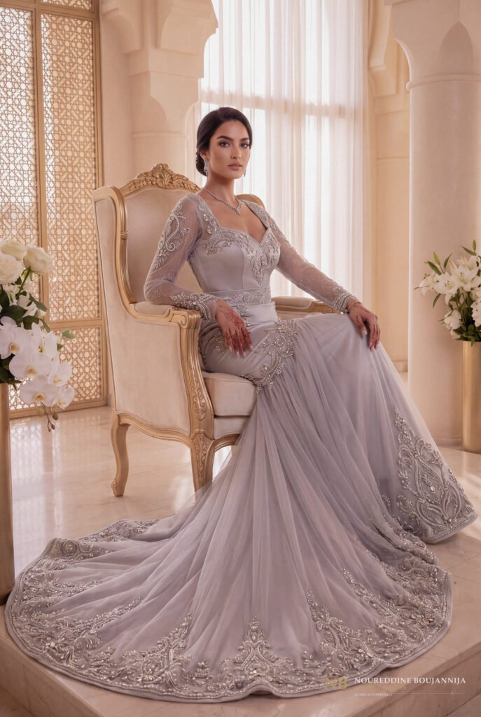 Caftan Brume Sculptée — vue principale