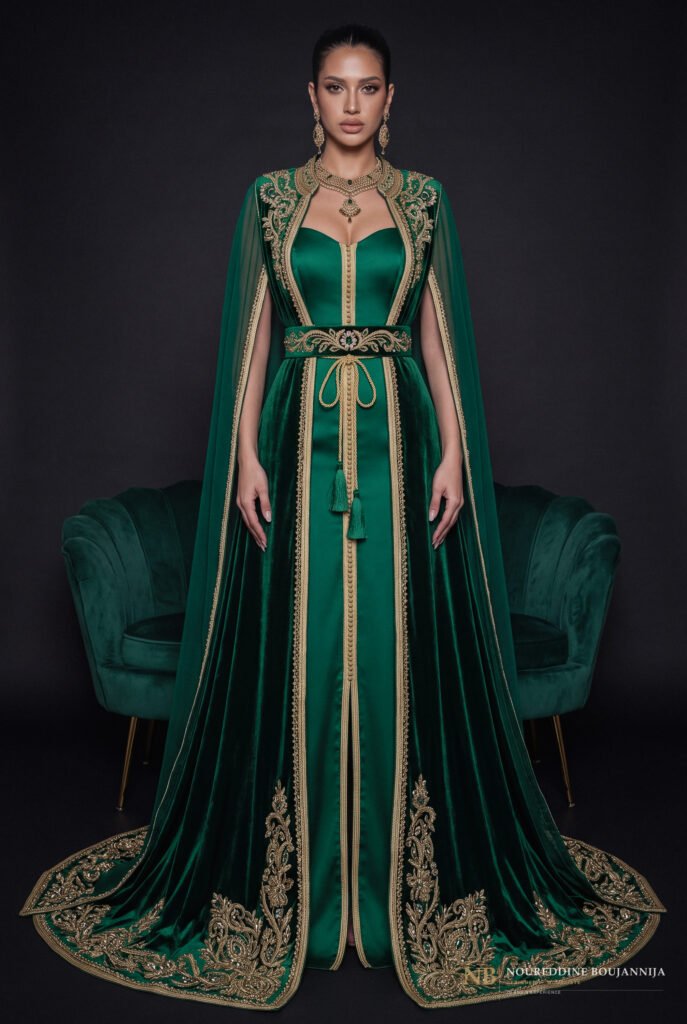 Caftan de la collection Caftan Ombre Ambrée — CAFTAN EN LIGNE