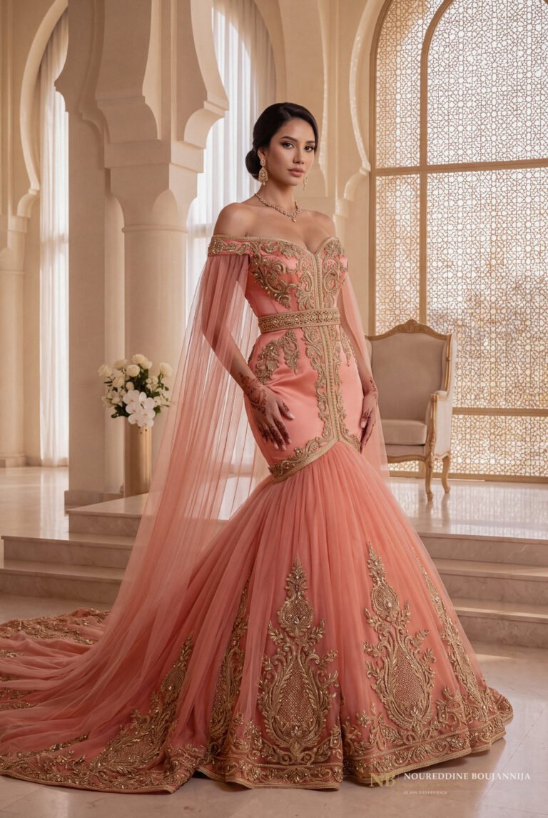 Caftan Corail Majesté — vue principale