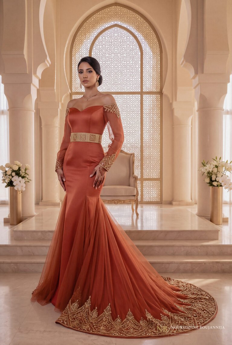 Caftan Cuivre Épaule Joaillière — vue principale