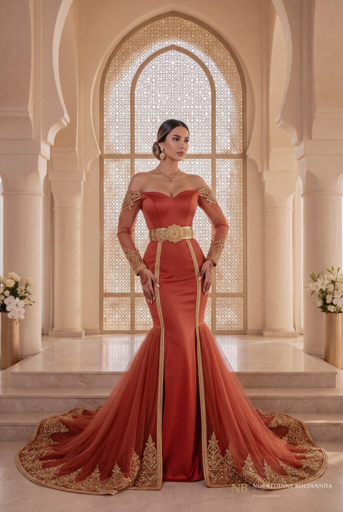 Caftan Cuivre Ligne Royale — vue principale