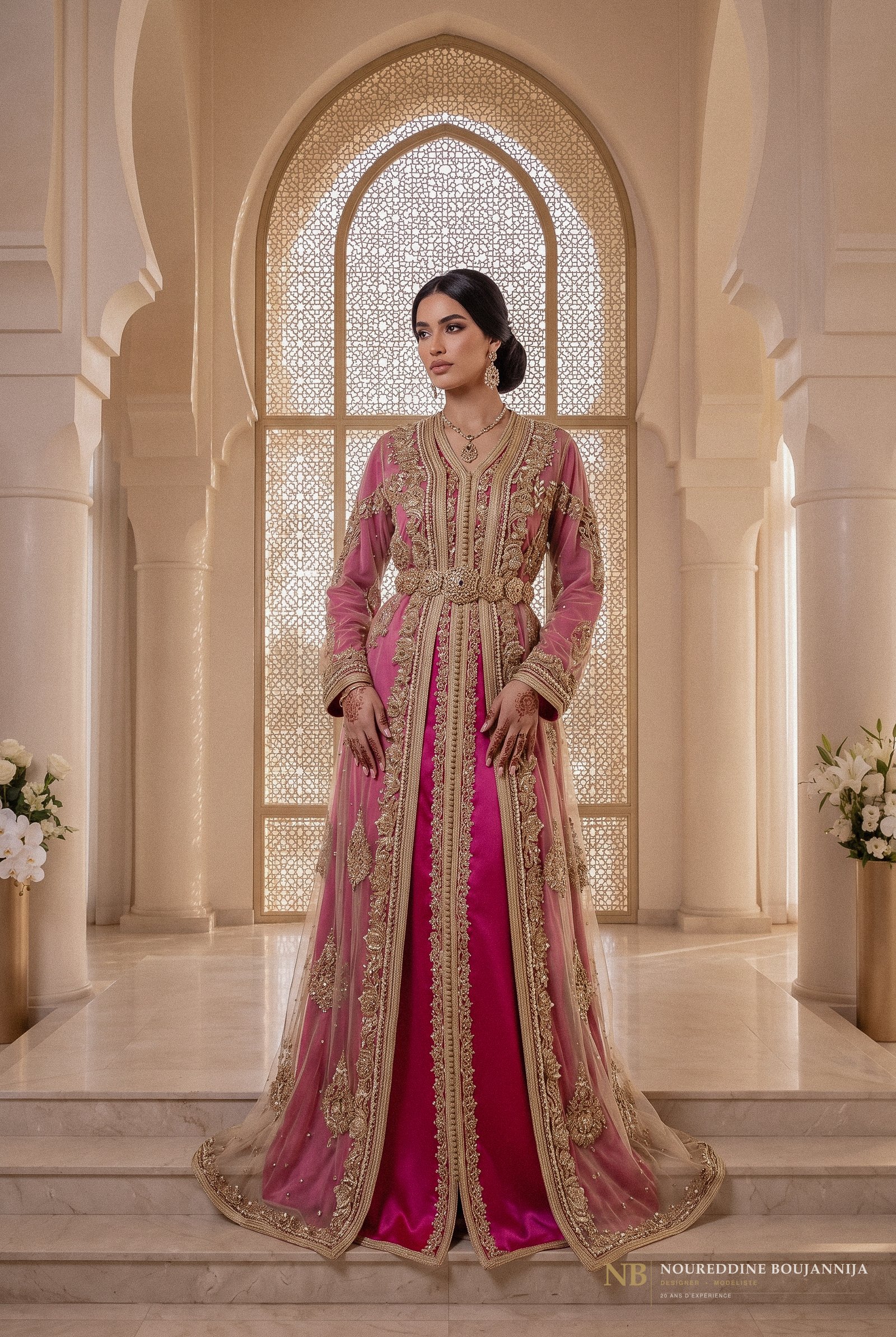 Caftan Grenadine Dorée — vue principale