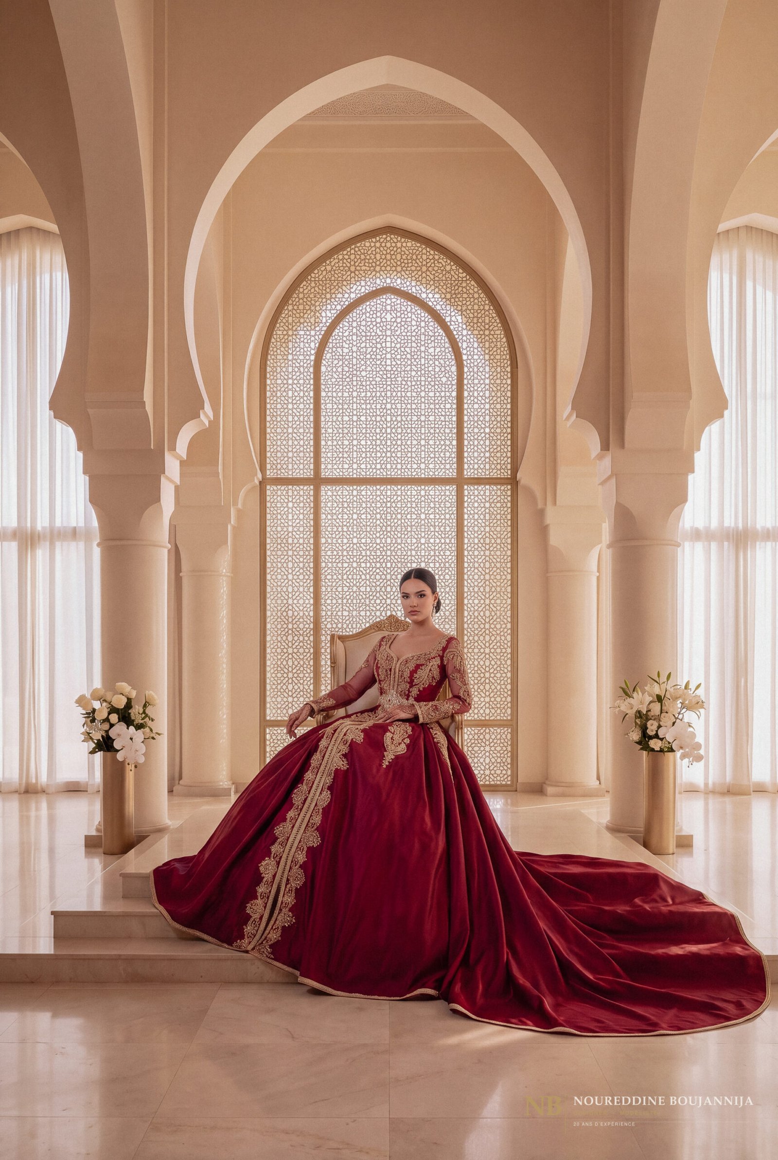 Caftan Grenat de Cour — vue principale