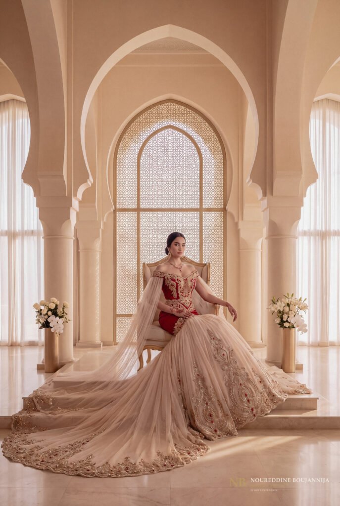 Caftan Grenat Perlé — vue principale