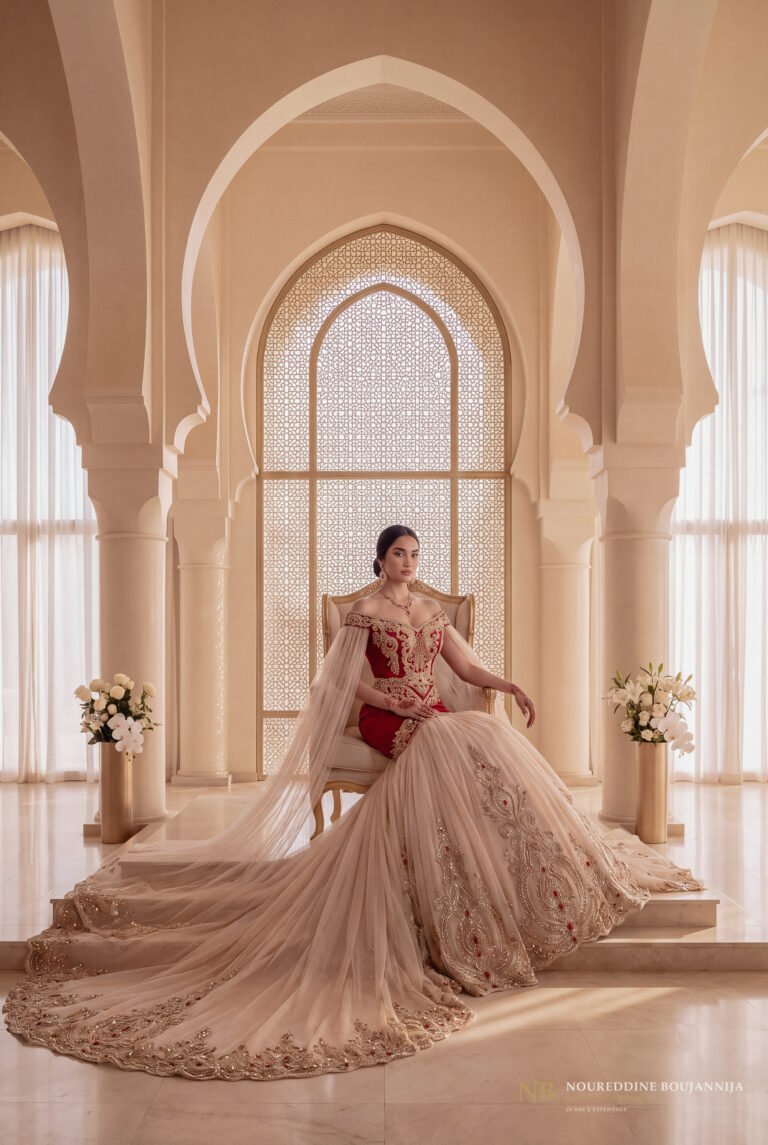 Caftan Grenat Perlé — vue principale