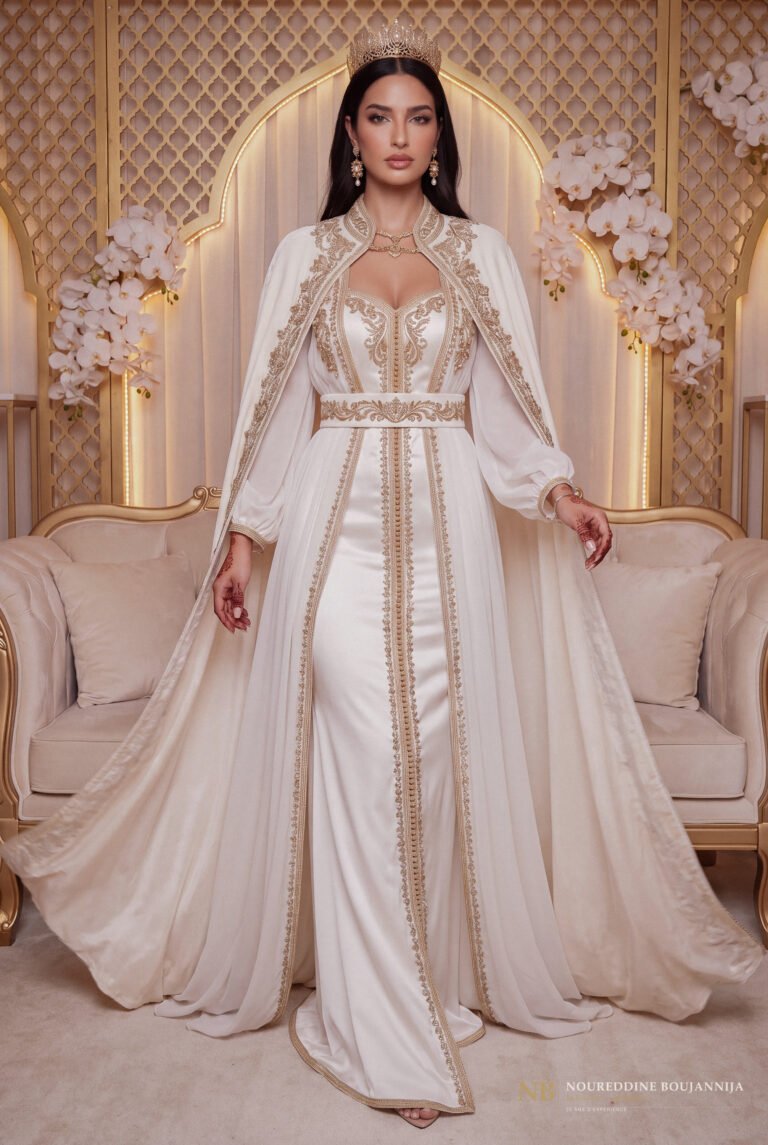 Caftan Ivoire Cérémonie — vue principale