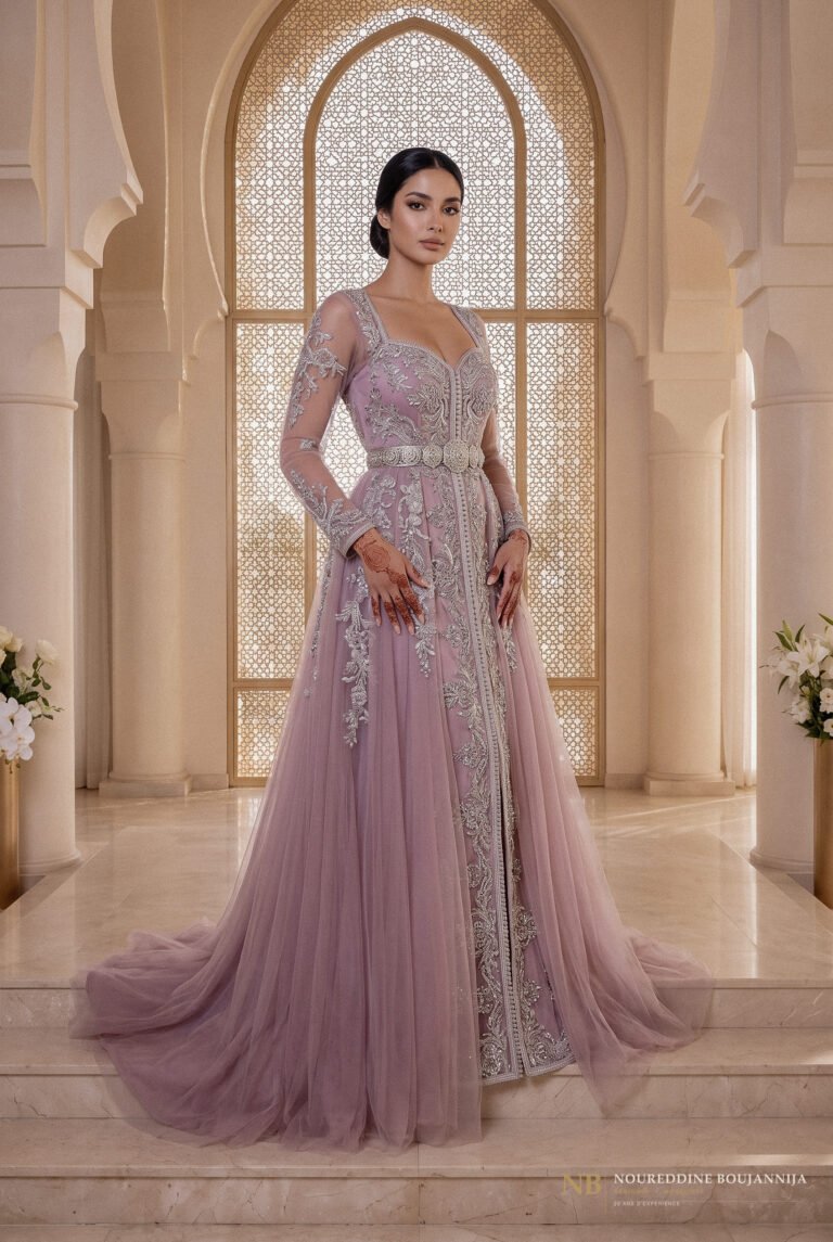 Caftan Mauve Manteau — vue principale