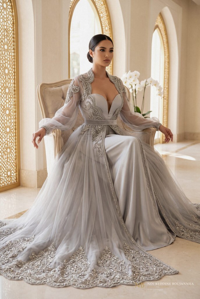 Caftan Neige d'Argent — vue principale