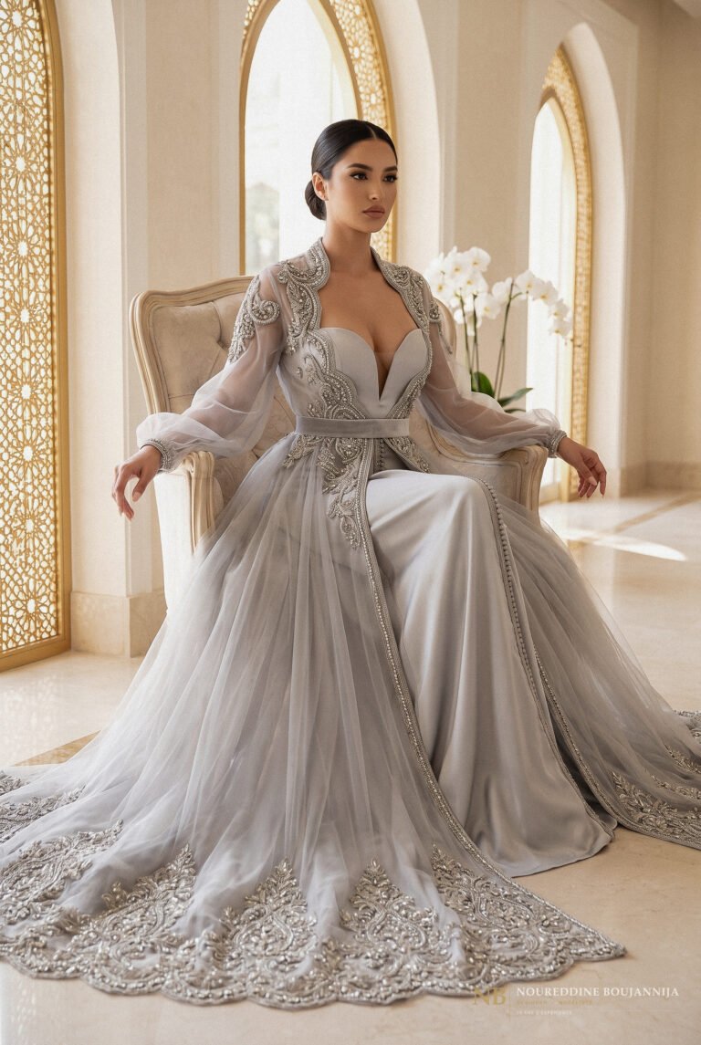 Caftan Neige d'Argent — vue principale