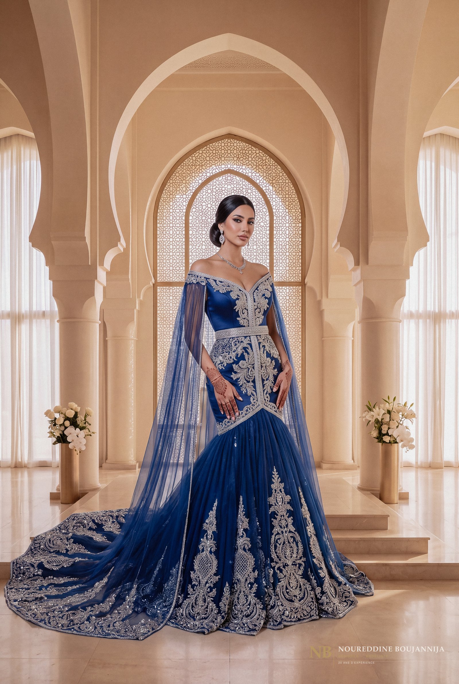 Caftan Nuit Bardot d'Argent — vue principale