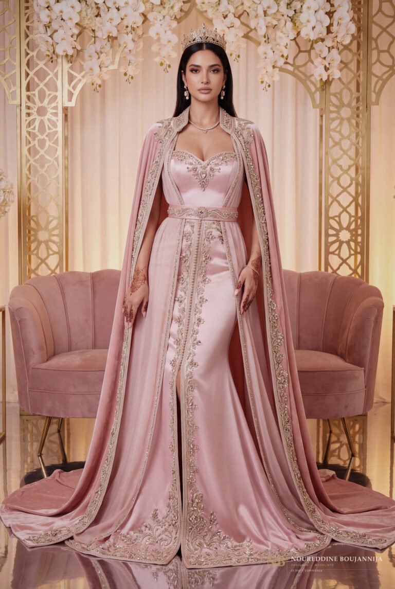 Caftan Pétale Rosé — vue principale