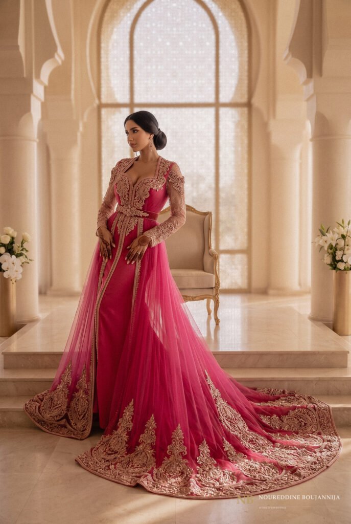 Caftan Rose Bardot Majesté — vue principale