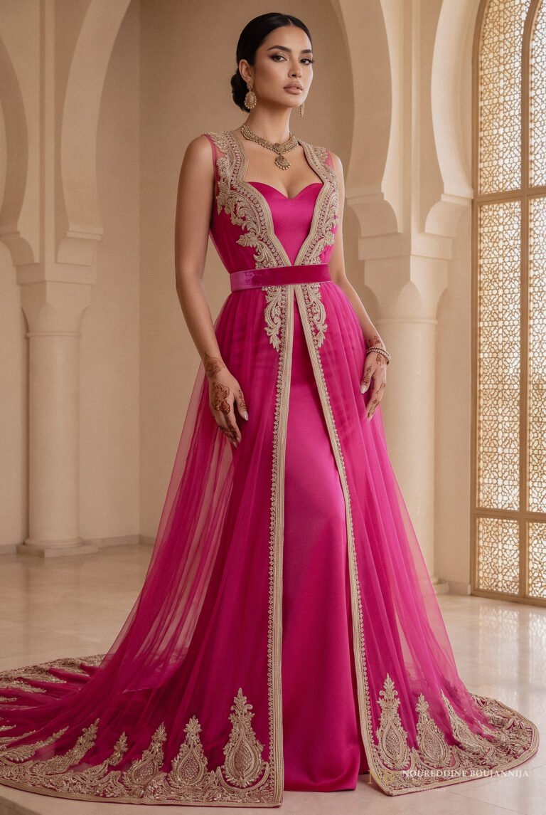Caftan Rose Col V — vue principale
