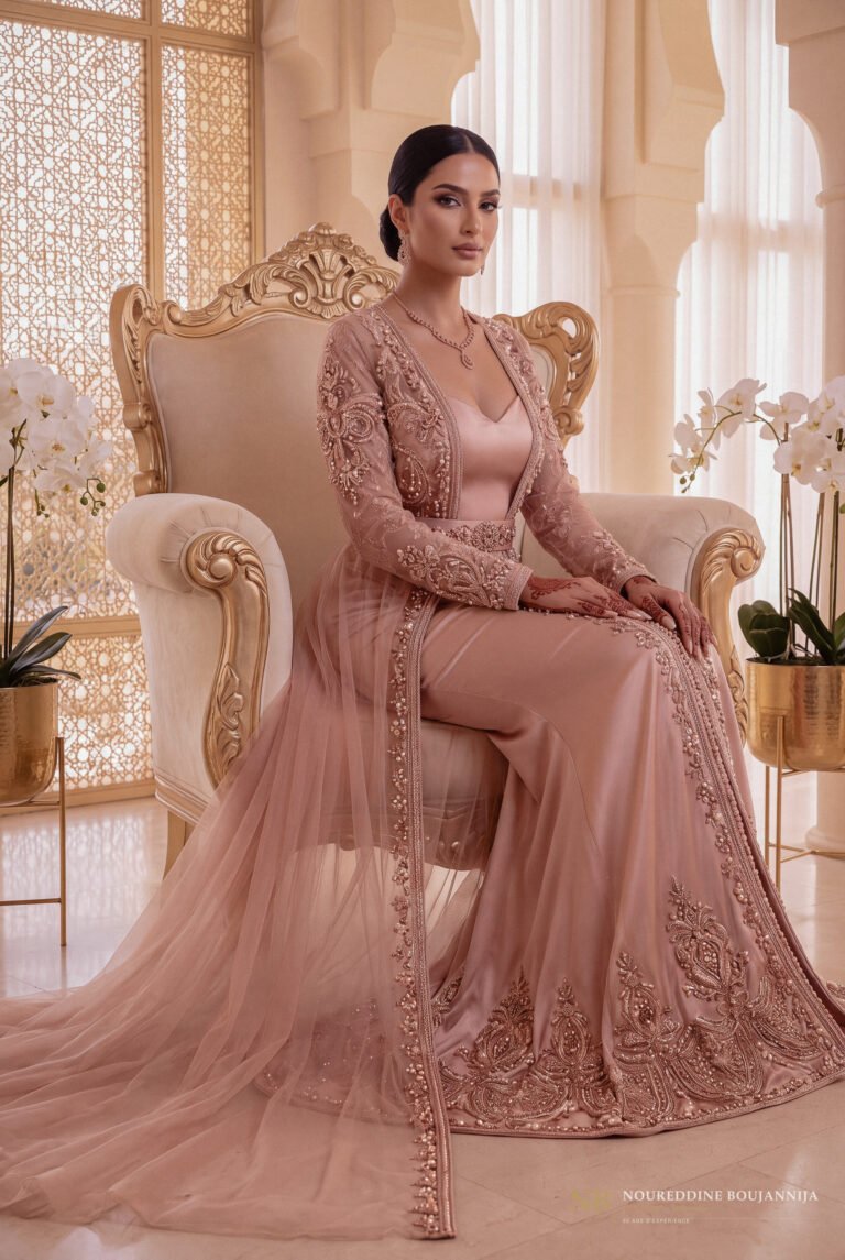 Caftan Rose Cuivré — vue principale