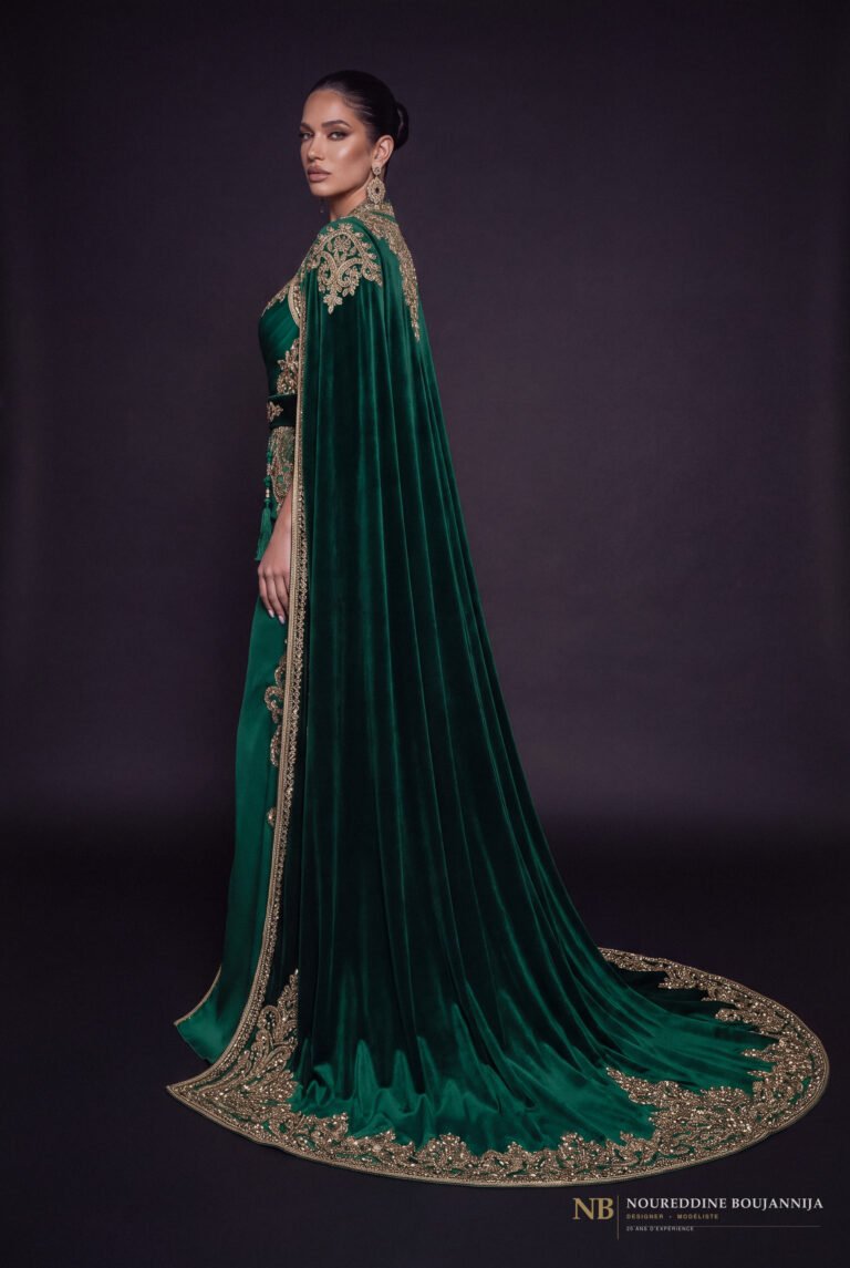Caftan Sillage Vert — vue principale