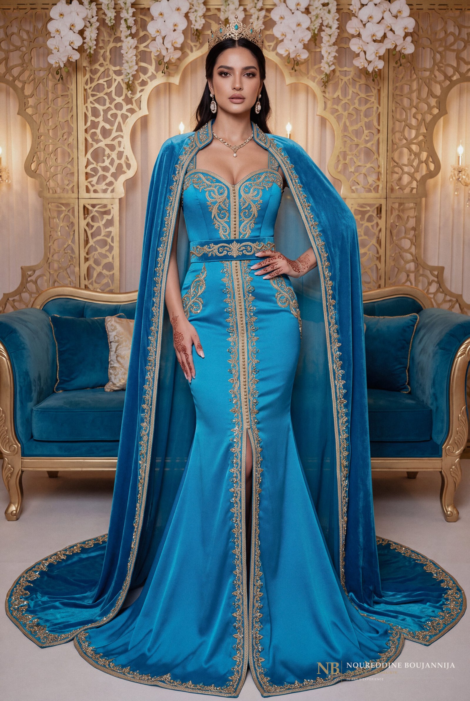 Caftan Turquoise des Rêves — vue principale